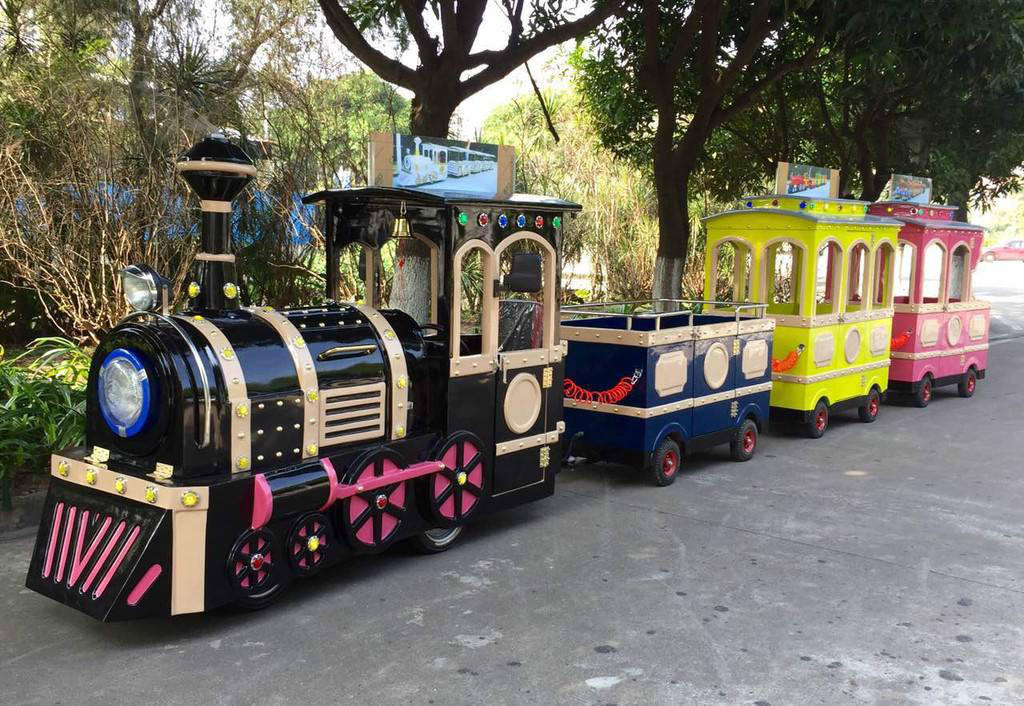 秀峰景区广商场无轨观光小火车电动儿童游乐设备小火车可坐人户外玩具